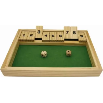 Shut the Box | Jeu traditionnel de dés en bois