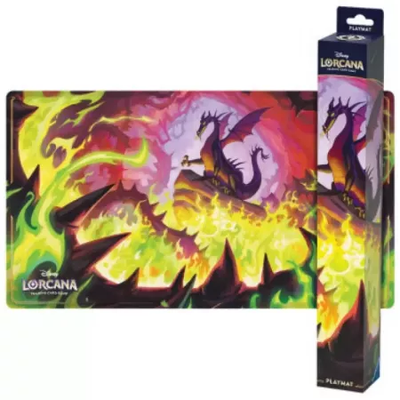Lorcana - Tapis de jeu Feu du Dragon - En quête de jeux