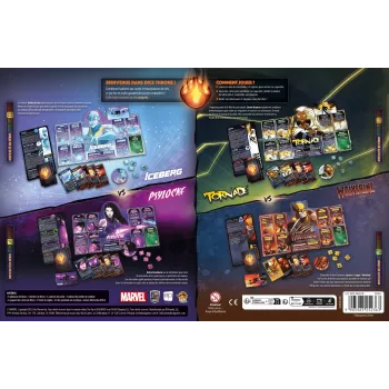 Dice Throne Marvel - Iceberg, Psylocke, Tornade, Wolverine - En Quête de Jeux