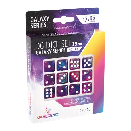 Dés - set de 12 - 6 faces - Neptune. En Quête de Jeux