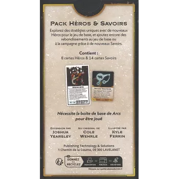 Jeu expert - Arcs : pack héros et savoirs - En Quête de Jeux