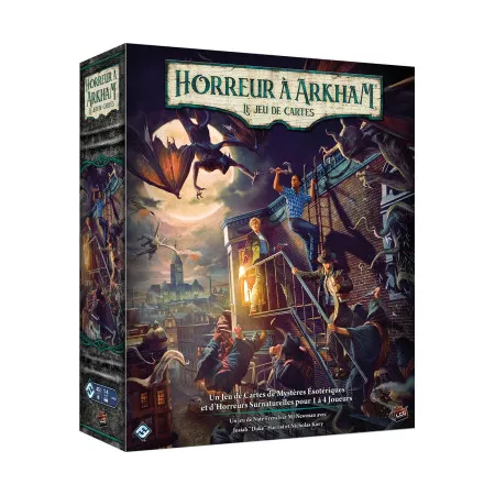 Jeu coopératif - Horreur à Arkham : Le Jeu de Cartes - En quête de jeux