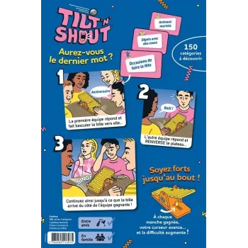 Jeu d'ambiance - Tilt 'N' Shout - En quête de jeux