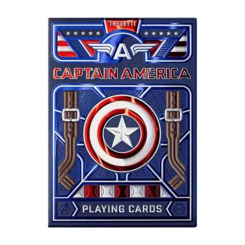 Jeu de cartes Bicycle / Theory 11 - Jeu de 54 cartes - Captain America