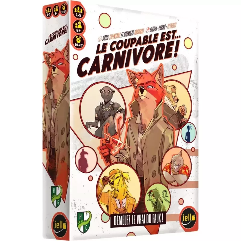 Jeu d'enquête - Le Coupable est ... Carnivore ! - En quête de jeux