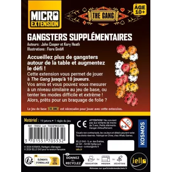 Jeu coopératif - Gangsters Supplémentaires - En quête de jeux
