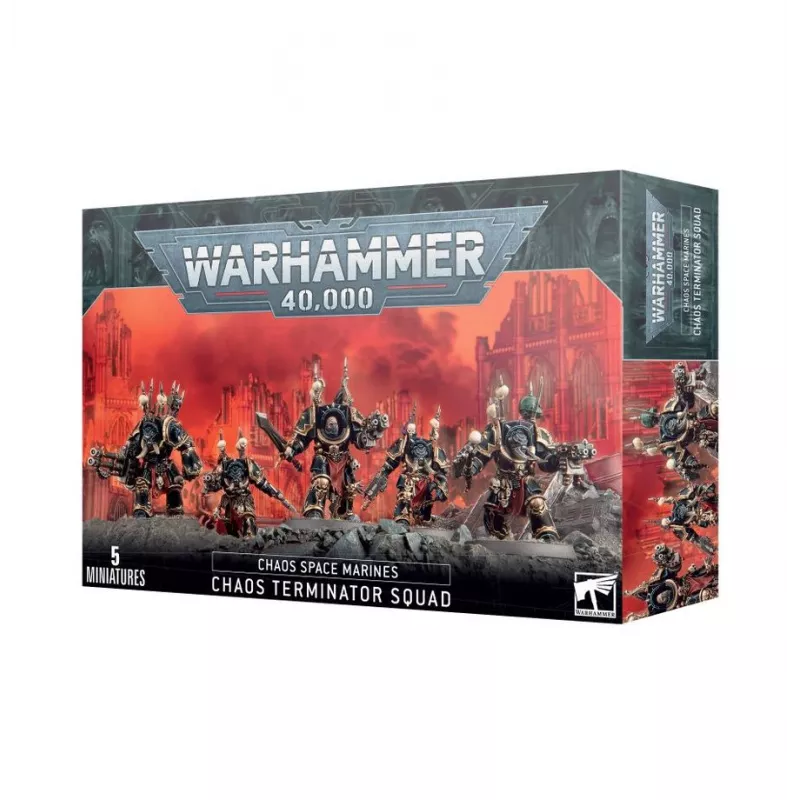 Ensemble de figurines Warhammer de l'Escouade de Terminateurs du chaos