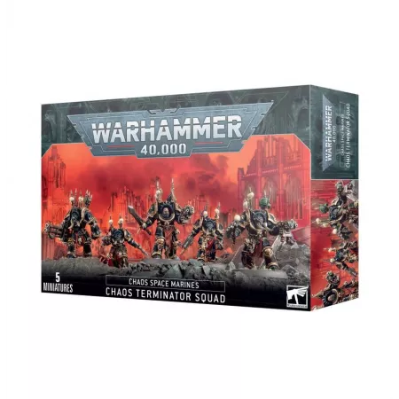 Ensemble de figurines Warhammer de l'Escouade de Terminateurs du chaos