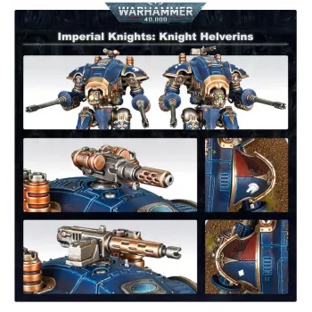 Ensemble de figurines Warhammer de l'Imperial Knights - Chevaliers Armigers