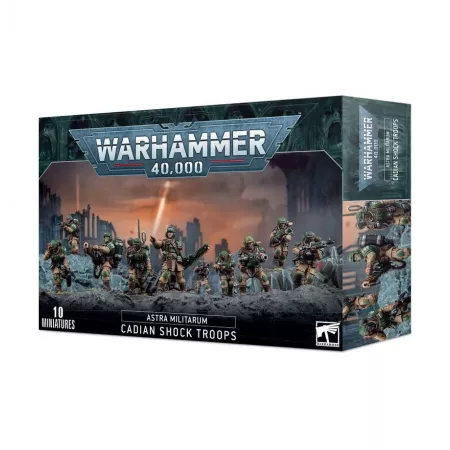 Ensemble de figurine Warhammer Astra Militarum - Troupes de choc Cadiennes