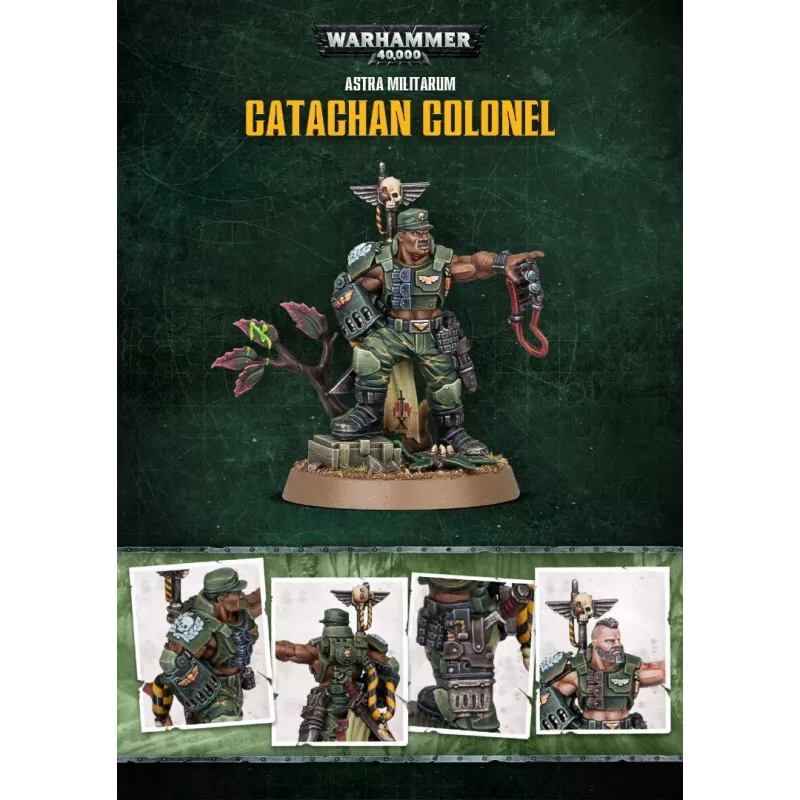 figurine Astra Militarum - Catachan Colonel pour Warhammer 40,000
