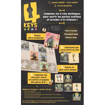 Jeu familial - 4 Keys - En quête de jeux