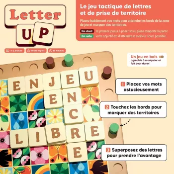 Jeu 2 joueurs - Letter Up - En quête de jeux