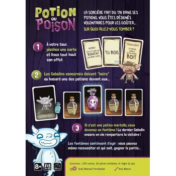 Jeu de cartes - Potion ou Poison- En quête de jeux