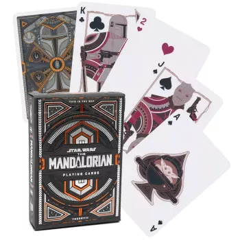 Jeu de 54 cartes - Mandalorian (orange) - En quête de jeux