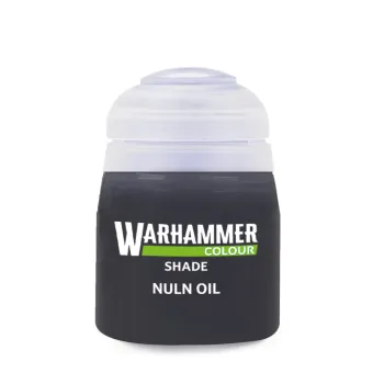 Shade - Nuln Oil (18ml) une peinture conçue pour rehausser les détails