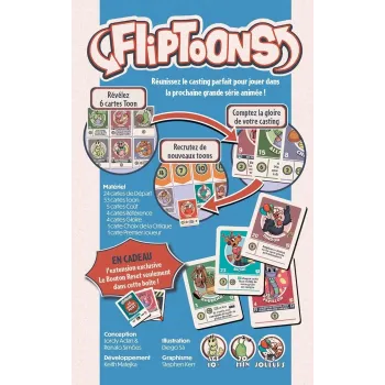 Jeu de Deck building - FlipToons - En quête de jeux