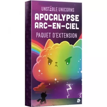 Extension Apocalypse Arc-en-ciel pour le jeu Unstable Unicorns - En quête de jeux