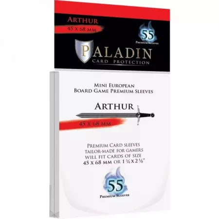 Sleeves Arthur - Mini European - 45x68mm - En quête de jeux