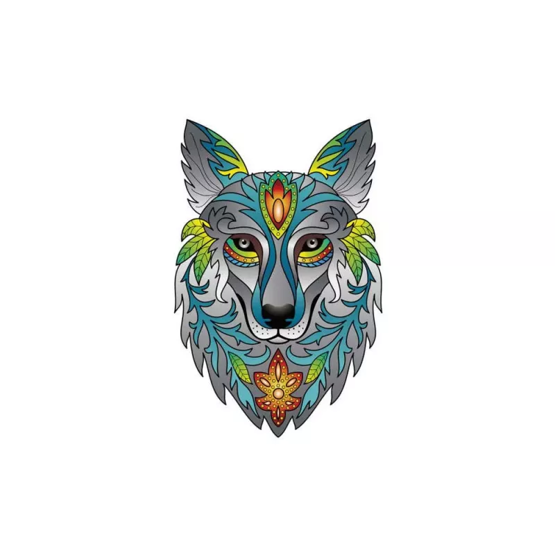 Rainbow Wooden Puzzle : Loup - En quête de jeux Rainbow Wooden Puzzle : Loup - En quête de jeux