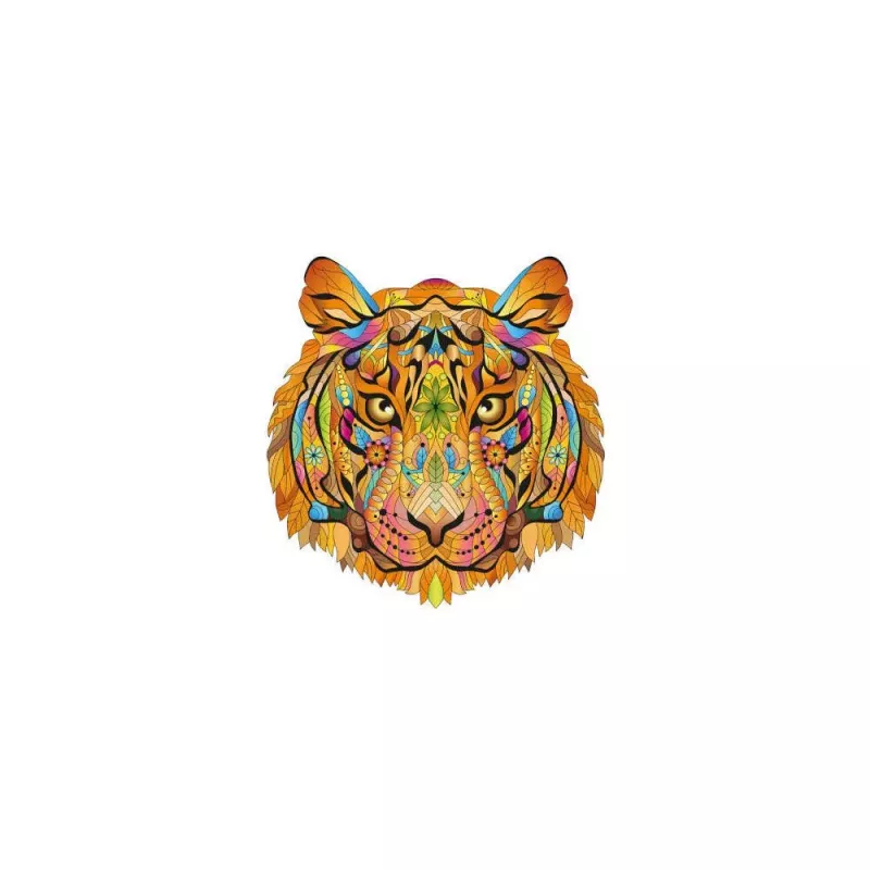 Rainbow Wooden Puzzle : Tigre - En quête de jeux