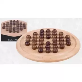 Solitaire Hêtre 29 cm | Jeu de réflexion en bois