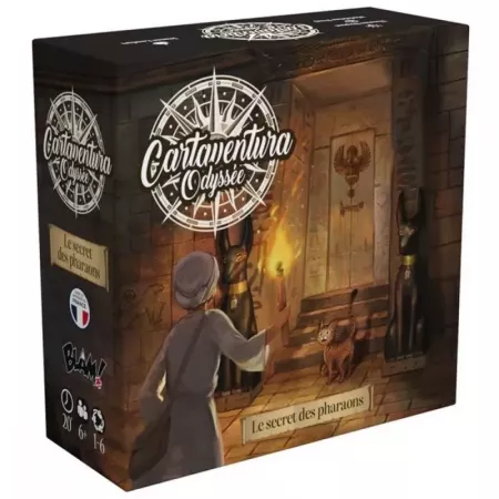 Jeu de collection de cartes Cartaventura Odyssée : Le secret des pharaons - En quête de jeux