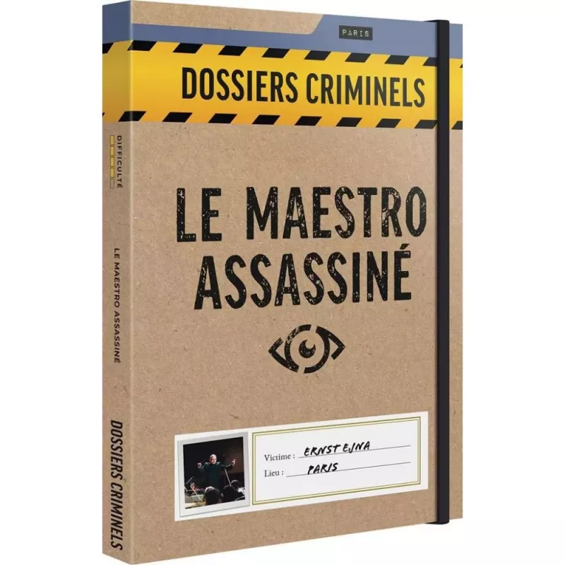 Jeu d'enquête Dossiers Criminels : Le Maestro Assassiné - En quête de jeux