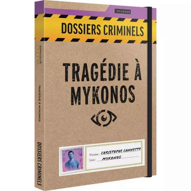 Jeu d'enquête Dossiers Criminels : Tragédie à Mykonos - En quête de jeux