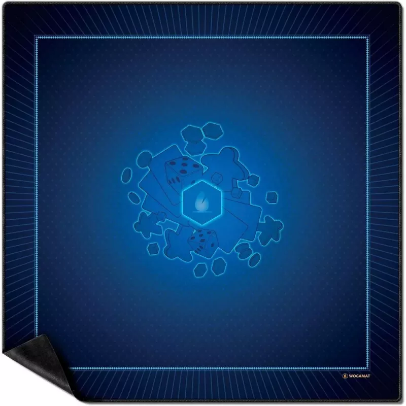 Tapis de jeux Bleu (92x92cm) - En quête de jeux