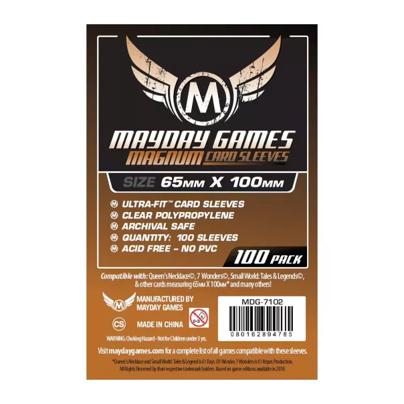 Sleeves : Mayday  65x100mm (100)