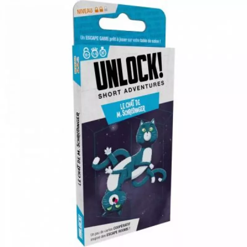 Jeu escape game Unlock! Short Adventures : Le Chat de M. Schrödinger - En quête de jeux