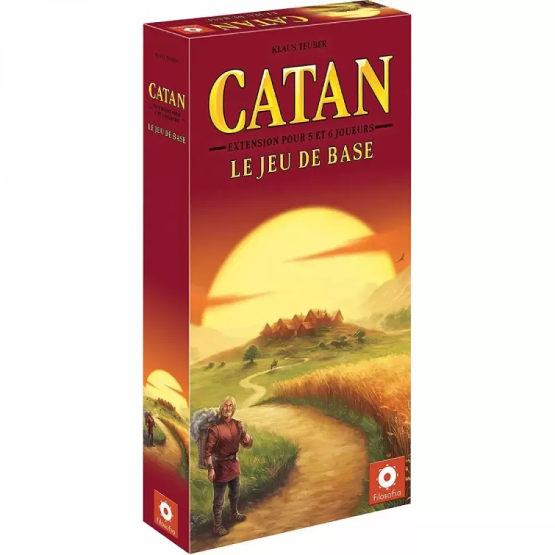 Jeu de plateau stratégique - Catan - Le jeu de base -  5/6 joueurs (Ext)) - En quête de jeux