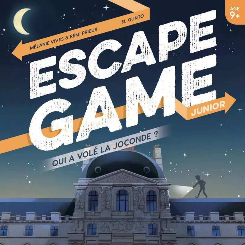 livre jeu - Escape Game Junior - Qui a volé la Joconde - En quête de jeux