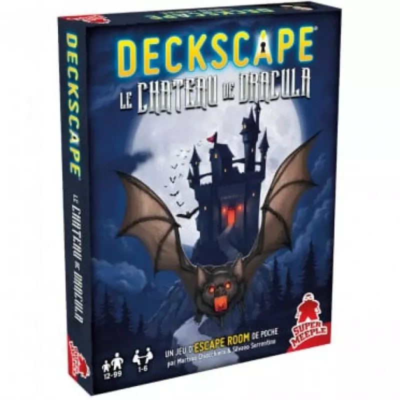 Jeu escape room - Deckscape : Le château de Dracula - En quête de jeux