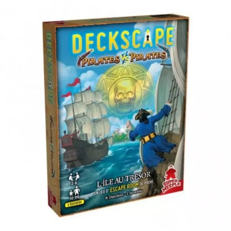 Escape room de poche - Deckscape - Pirates Vs Pirates : l'île au trésor - En quête de jeux