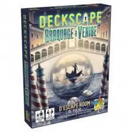 Jeu d'escape room - Deckscape : Braquage à Venise - En quête de jeux