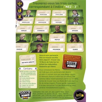 Jeu d'ambiance Code Names Duo - En Quête de Jeux