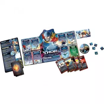 Jeu d'affrontement - Dice Throne Marvel : Scarlet Witch, Thor, Loki et Spider-man - En quête de jeux