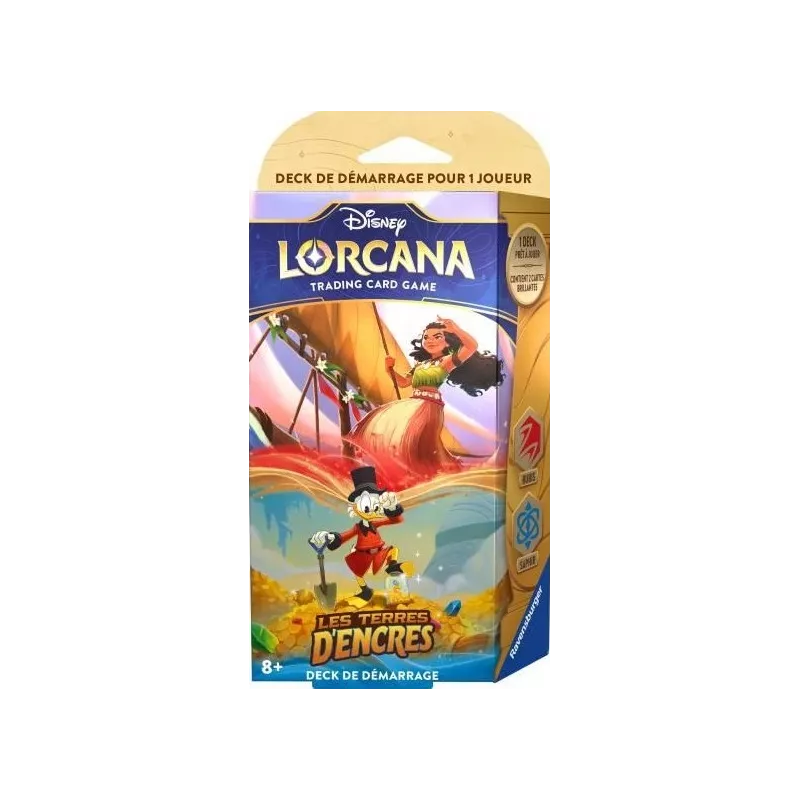 TCG Lorcana - Chapitre 3 : Deck de démarrage : Vaiana et Picsou - En Quête de Jeux TCG Lorcana - Chapitre 3 : Deck de démarrage : Vaiana et Picsou - En Quête de Jeux