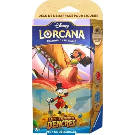 TCG Lorcana - Chapitre 3 : Deck de démarrage :  Vaiana et Picsou - En Quête de Jeux