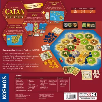 Catan Pack Confort | Jeu de stratégie avec extension