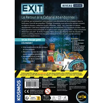 Jeu d'escape game Exit : Le Retour à la Cabane Abandonnée - En quête de jeux