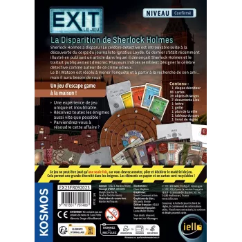 Jeu escape game Exit : La Disparition de Sherlock Holmes - En quête de jeux