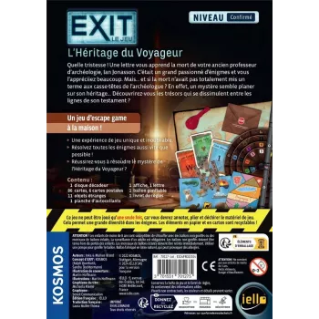 Jeu escape game - Exit : L'héritage du voyageur - En quête de jeux