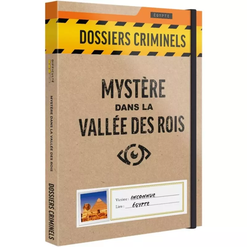 Jeu d'enquête Dossiers Criminels - Mystère dans la Vallée des Rois - En quête de jeux