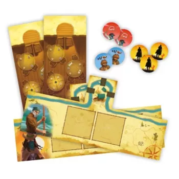 Jeu de pose de tuiles Moon River inspiré de Kingdomino - En quête de jeux