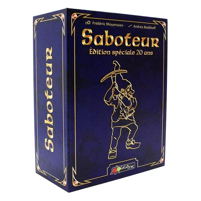 Jeu de bluff à rôles cachés - Saboteur Edition spéciale 20 ans - En Quête de Jeux Jeu de bluff à rôles cachés - Saboteur Edition spéciale 20 ans - En Quête de Jeux