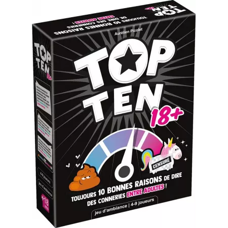Jeu Top ten - 18+ - En Quête de Jeux