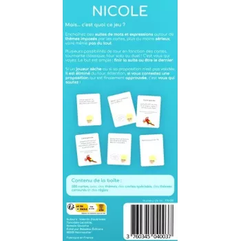 Jeu d'ambiance Nicole - En Quête de Jeux